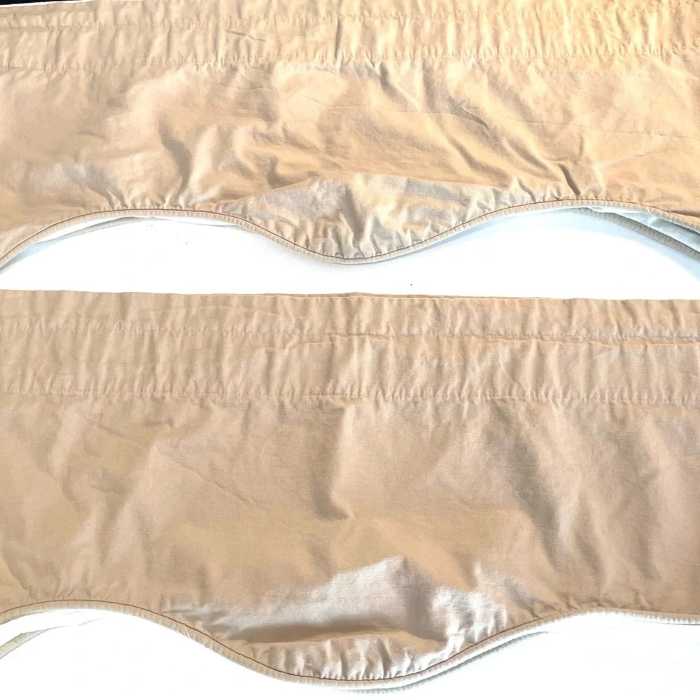 Elegant Tan Window Valance set of 2